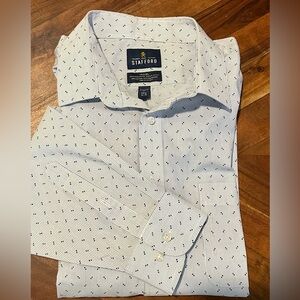 Stafford Travel Performance Super Shirt Mens Regular Fit Long Sleeve Dress Shirt